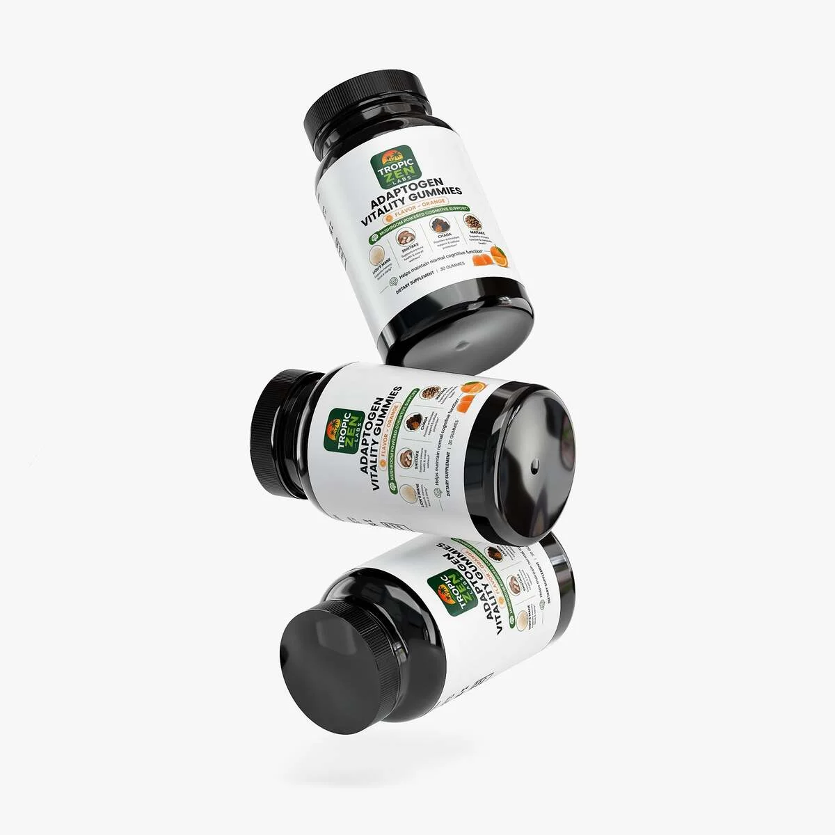 Close up of Adaptogen Vitality Gummies capsules