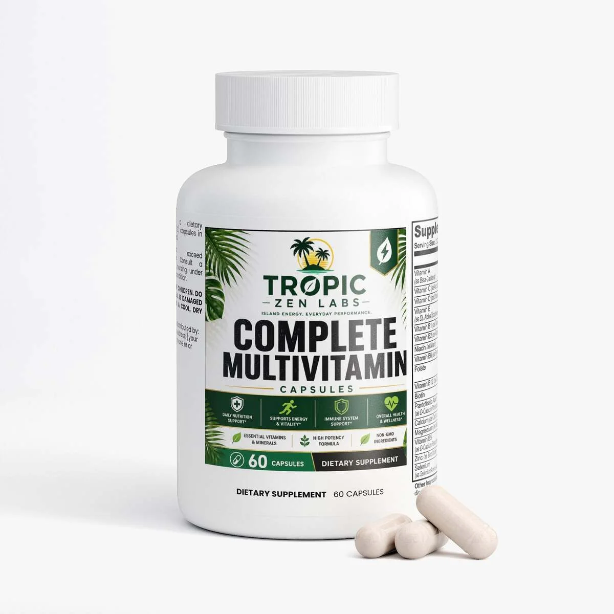 Complete Multivitamin wellness product lifestyle image by TropicZen