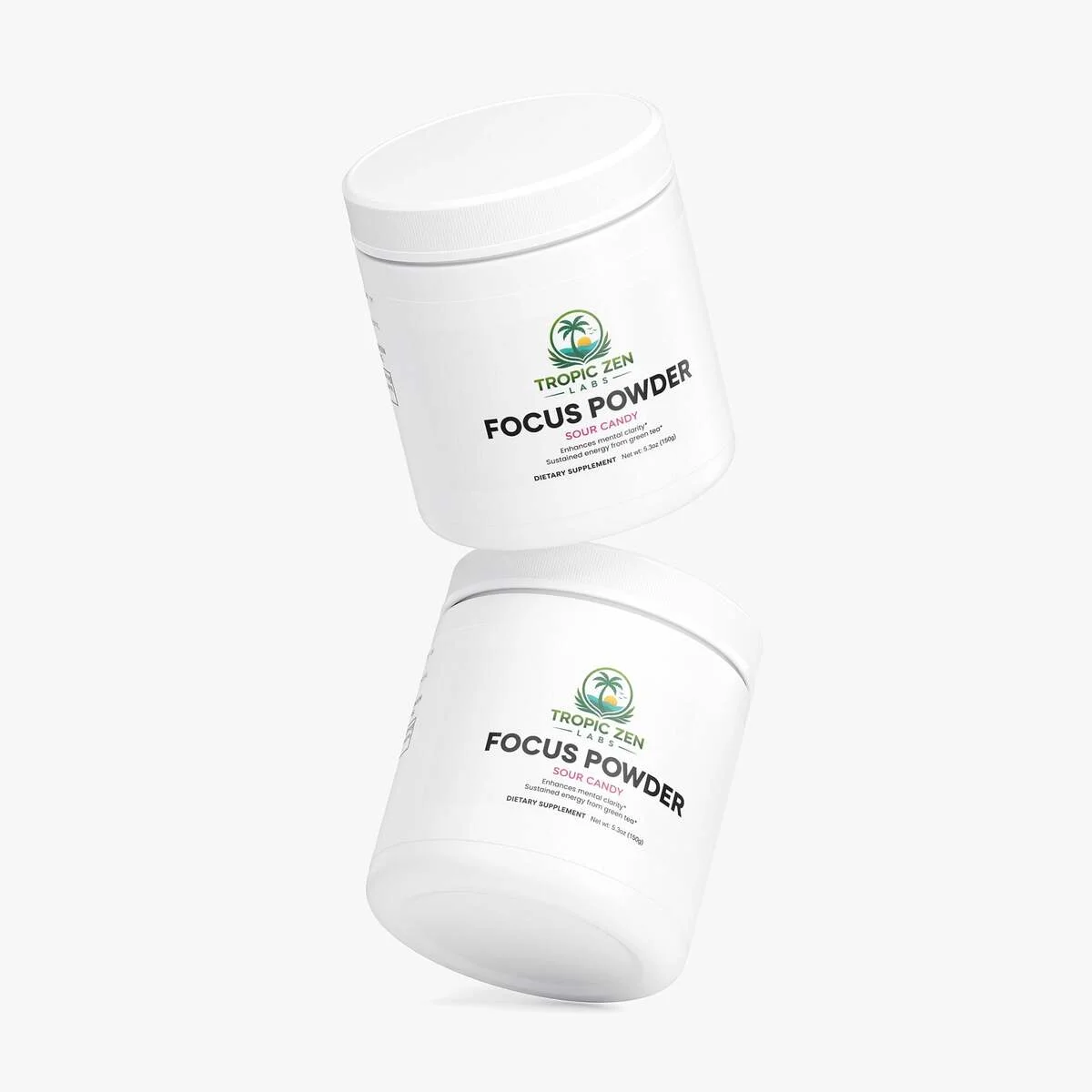 Close up of Focus Powder (Sour Candy) capsules