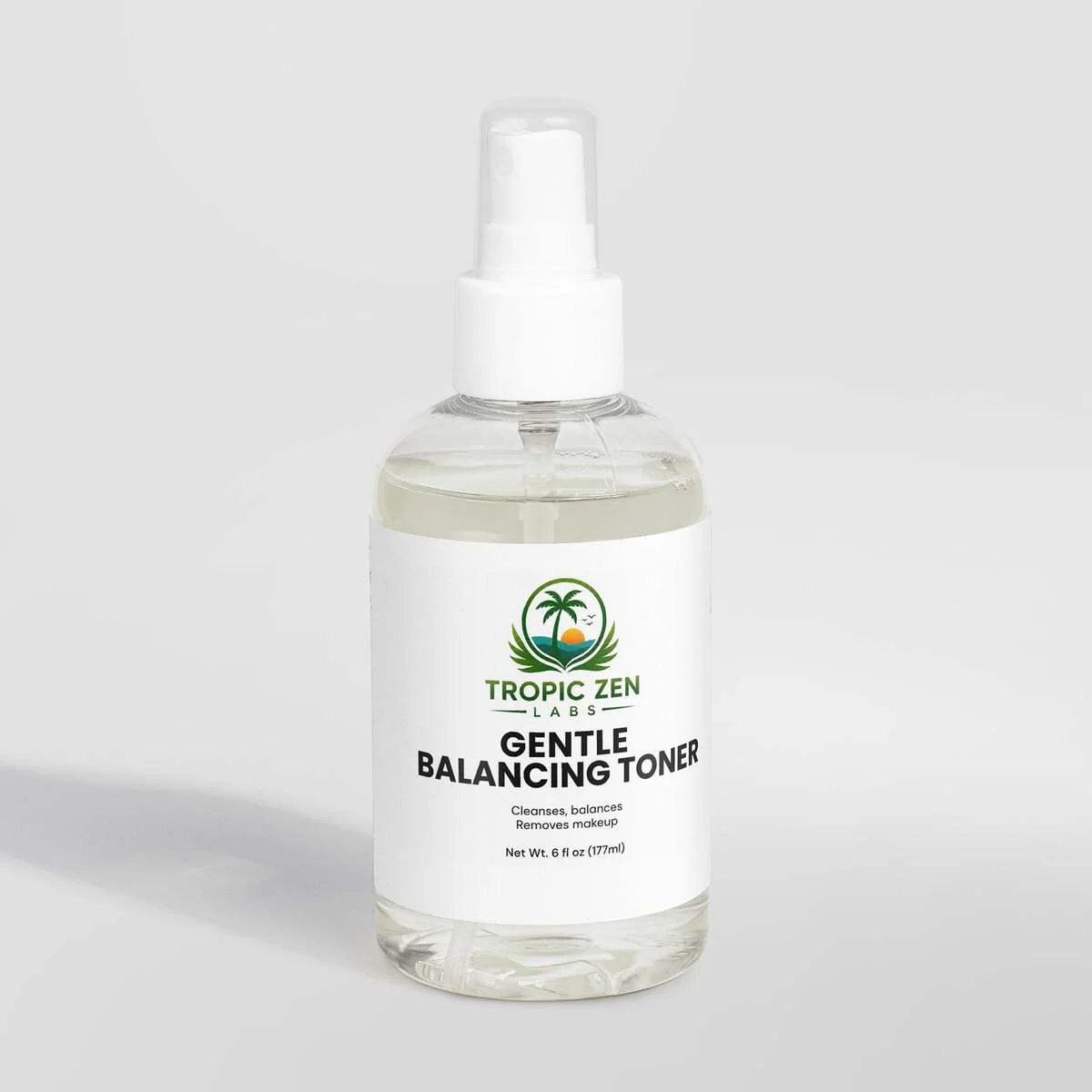 Open bottle of Gentle Balancing Toner