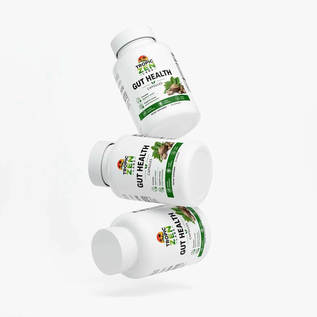 Close up of Gut Health capsules