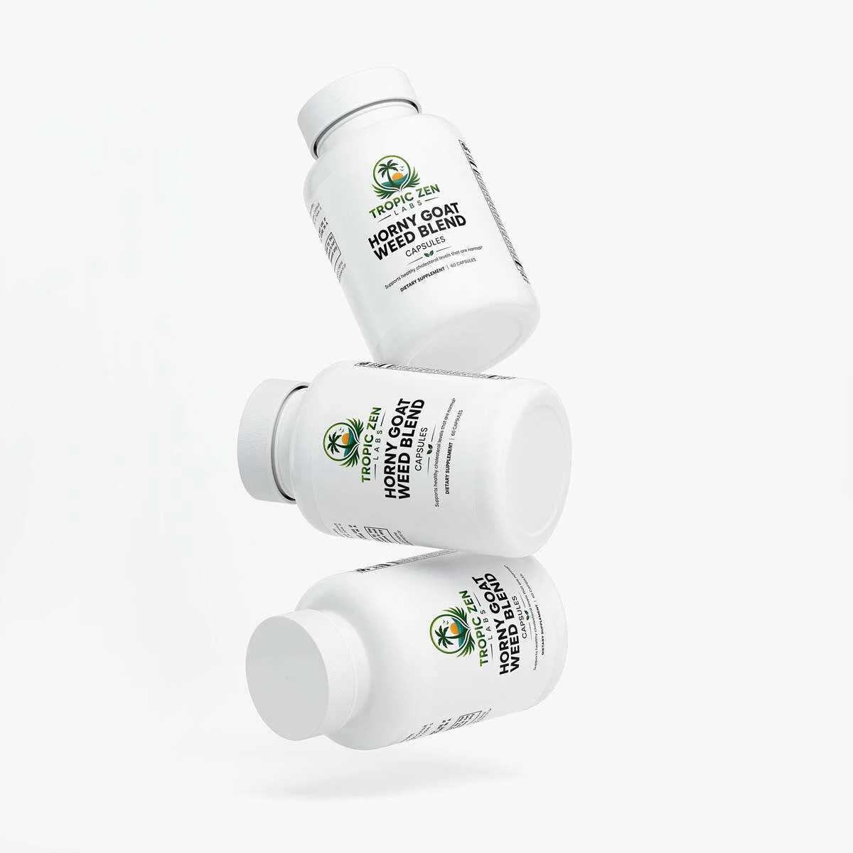 Close up of Horny Goat Weed Blend capsules