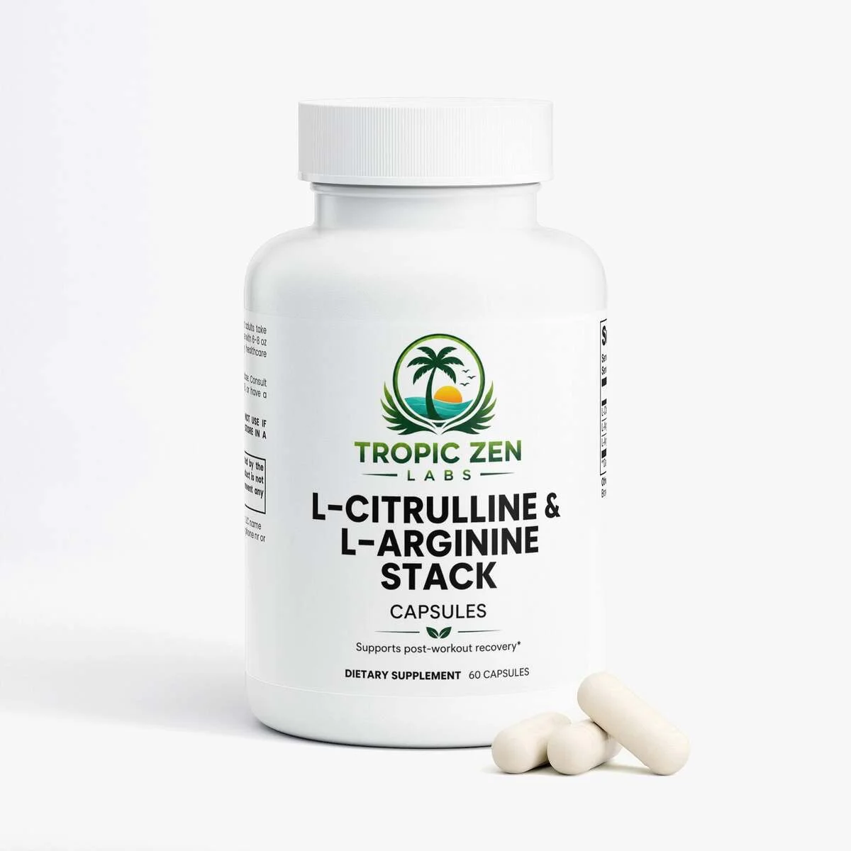 L-Citrulline & L-Arginine Stack wellness product lifestyle image by TropicZen