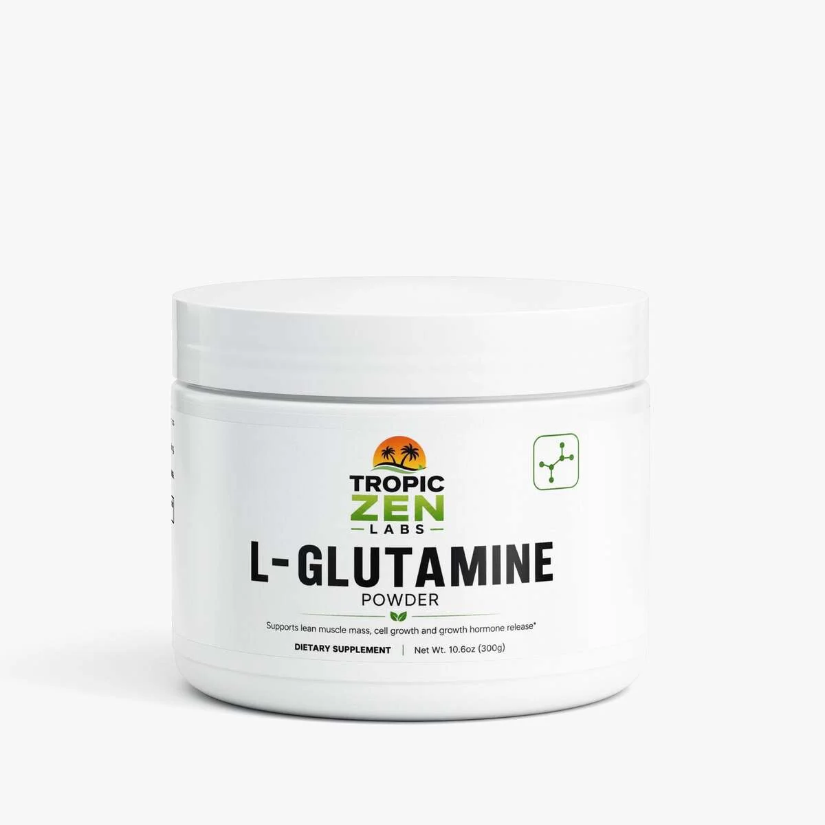 L-Glutamine wellness product lifestyle image by TropicZen
