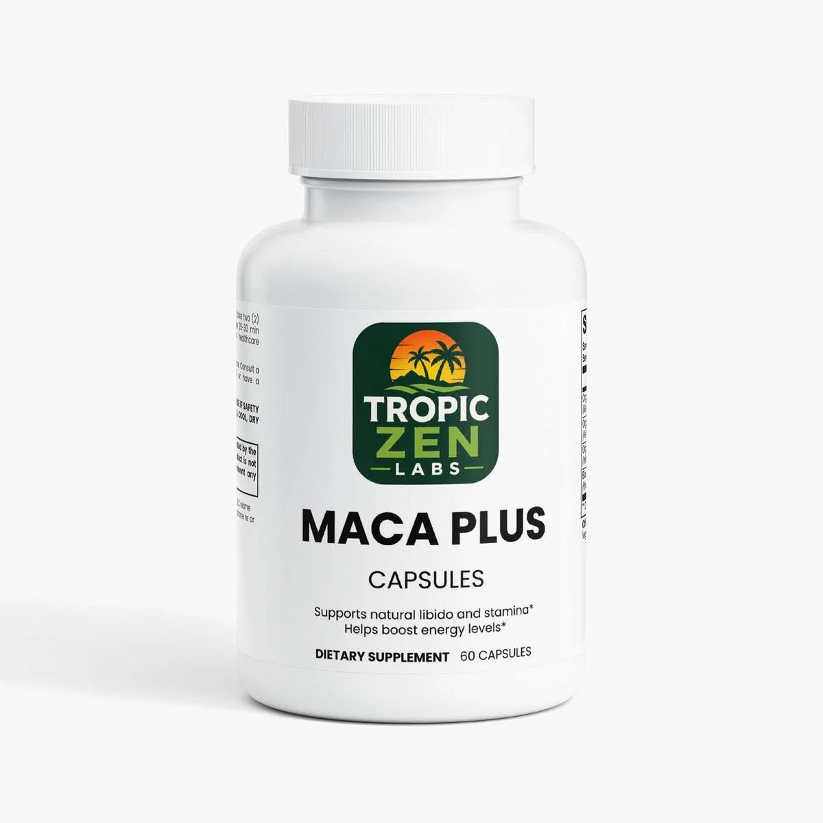 Maca Plus wellness product lifestyle image by TropicZen