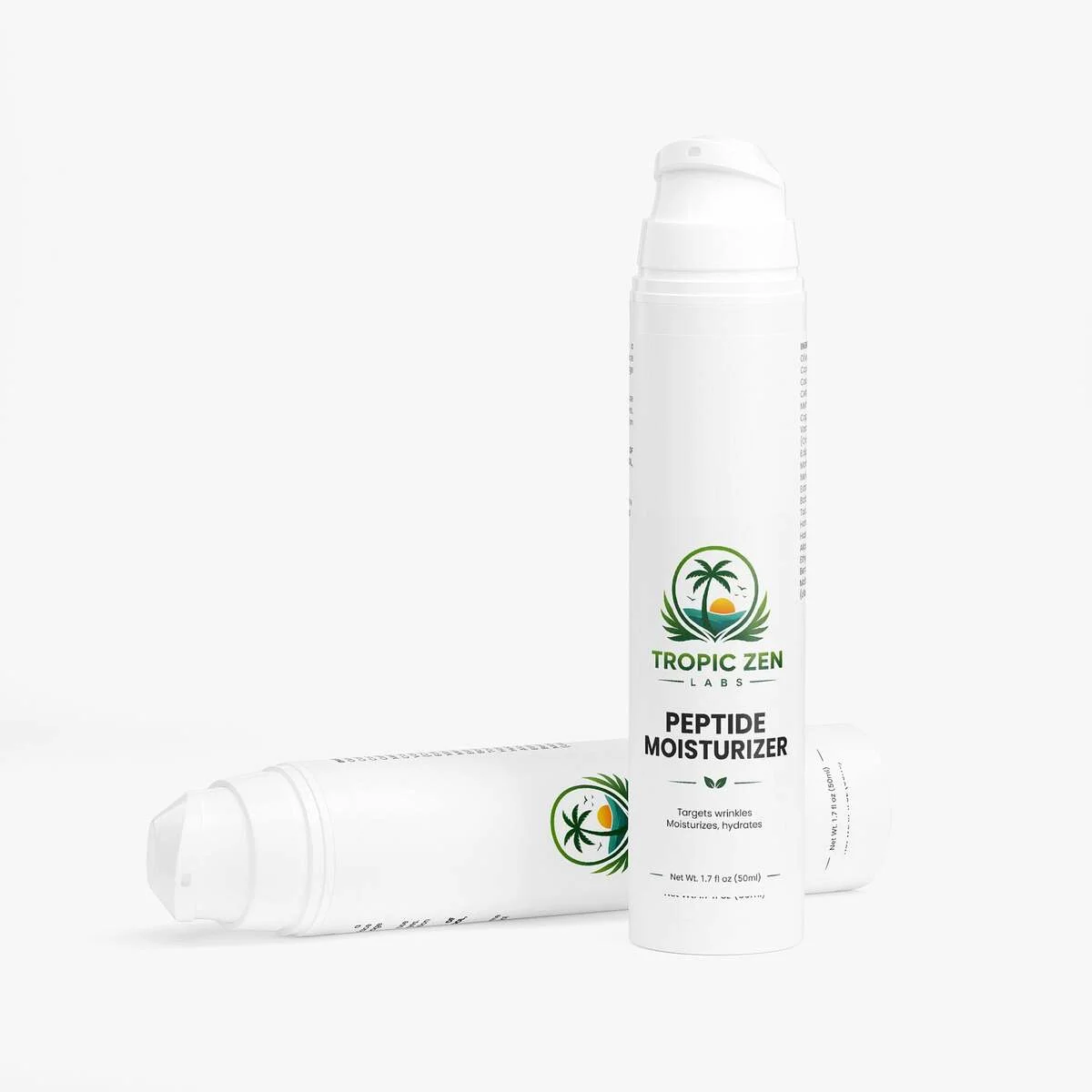 Open bottle of Peptide Moisturizer
