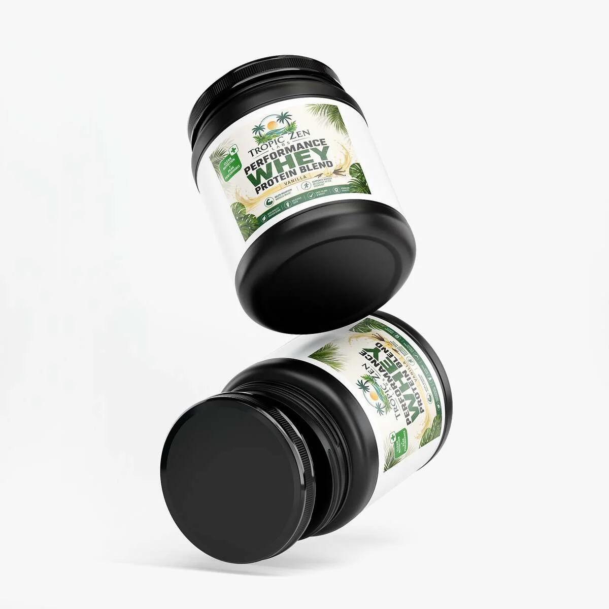 Close up of Performance Whey Protein Blend (Vanilla) capsules