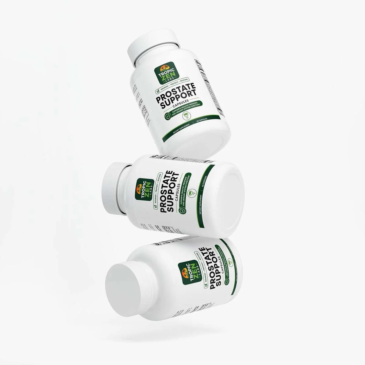 Close up of Prostate Support capsules