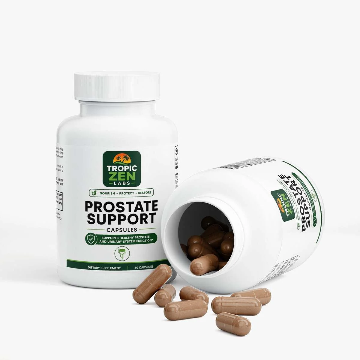 Open bottle of Prostate Support
