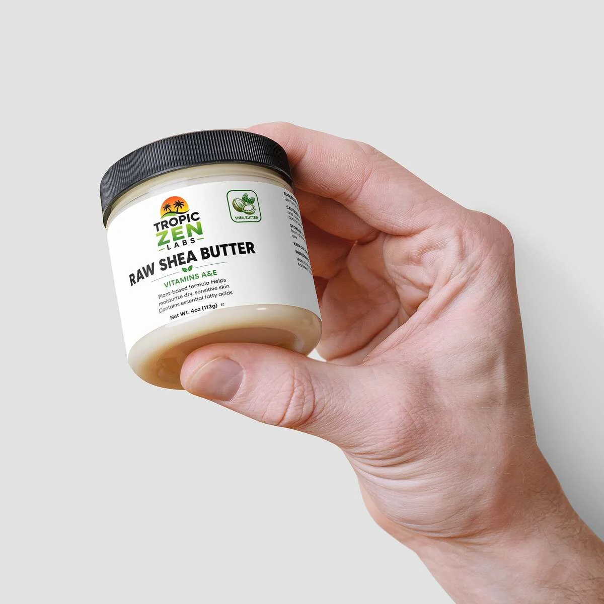 Close up of Raw Shea Butter capsules