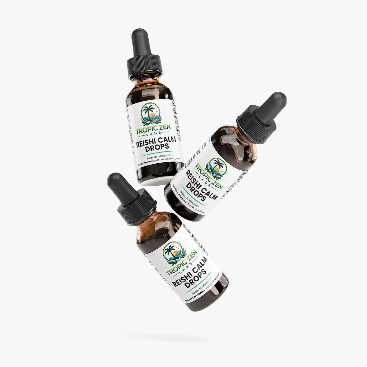 Close up of Reishi Calm Drops capsules